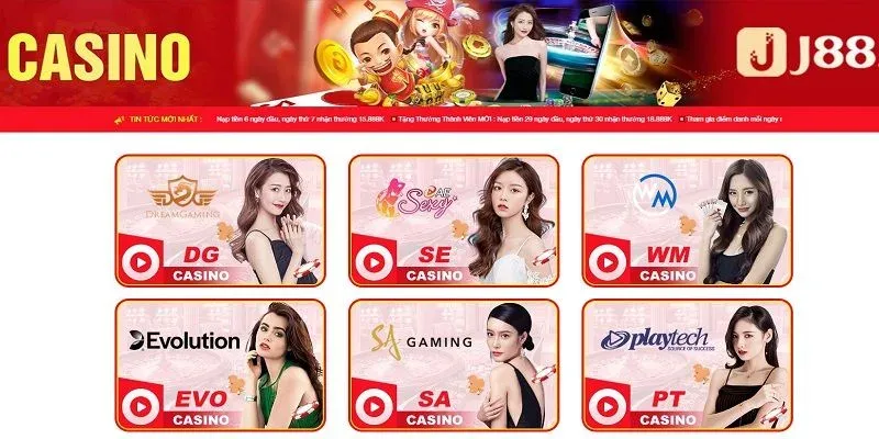 Các sảnh cược live đỉnh nóc đáng trải nghiệm khi đến J88
