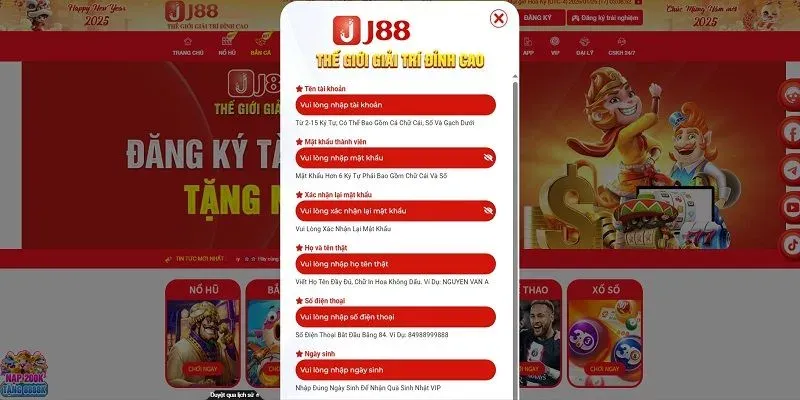 Quy trình giúp khách hàng trải nghiệm game bắn cá J88